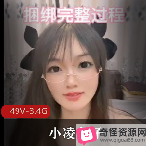 小凌兔子49V-3.4GS美女口B无保护CC黑丝强压S货视频集