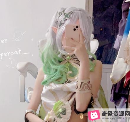 大雕萌妹草神纳西妲伪娘cosplay视频2.8G，推特红人身材超赞！