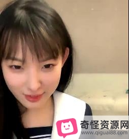 校园清纯风女神直播2V，2.4G视频，邻家小妹糖纸妹妹